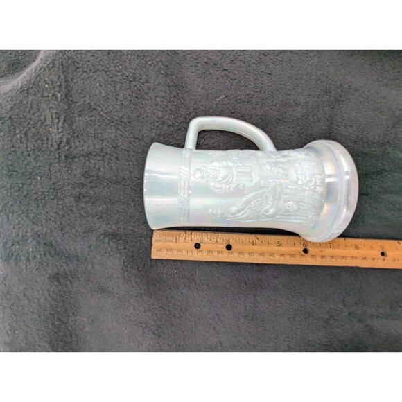 Vintage Federal White Milk Glass Half Pint Beer Mug Stein - Picture 2 of 7